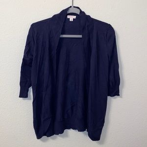 Merona Womens Large Quarter Sleeve Cardigan